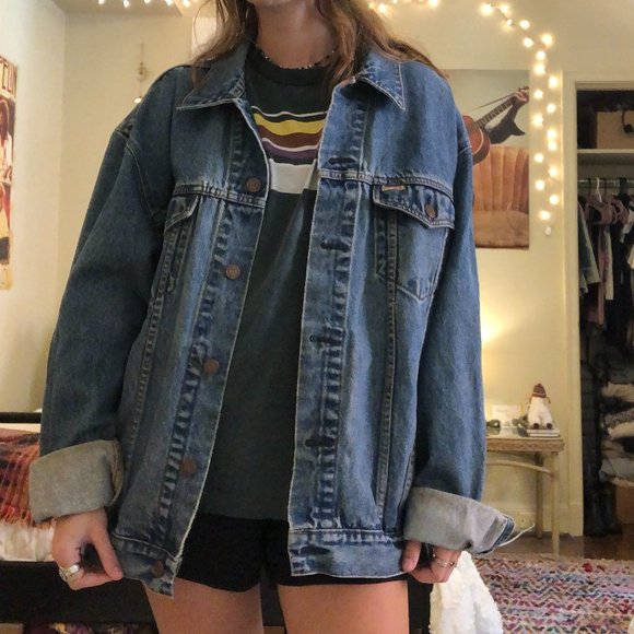 Vintage Levi's Euro Model Denim Jacket, Made in France, Men's Size Medium cotton blue type Vintage Second Hand
